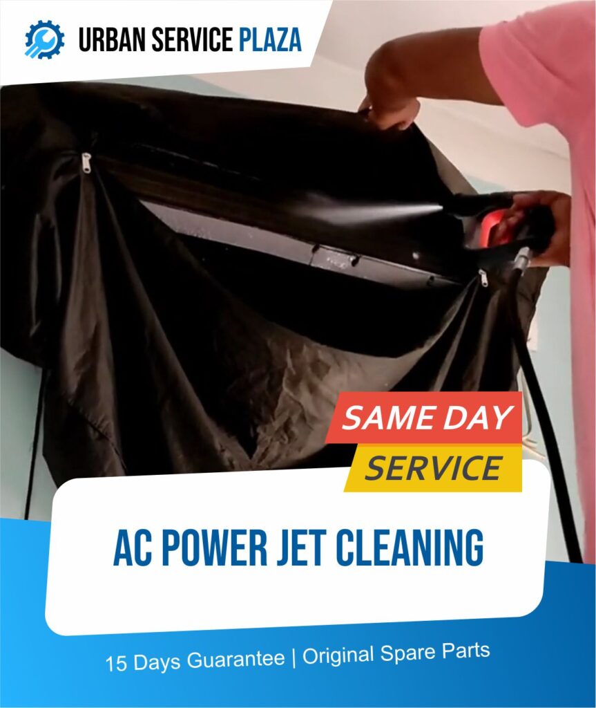 AC power jet cleaning