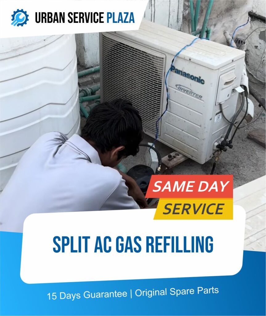 split ac gas filling