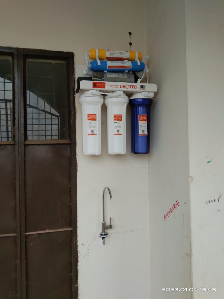 RO unit installed on wall