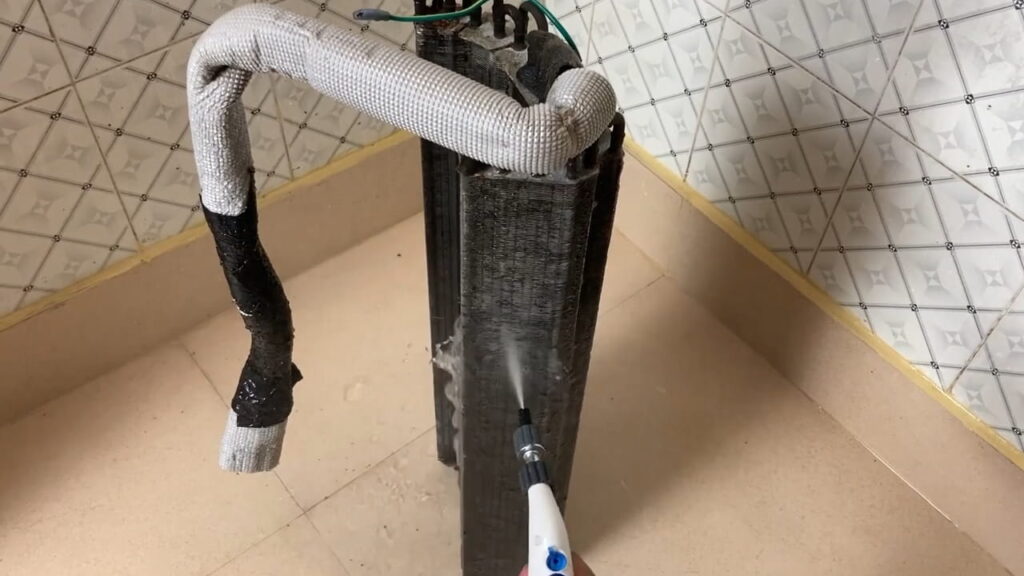 AC indoor coil evaporator coil cleaning 2