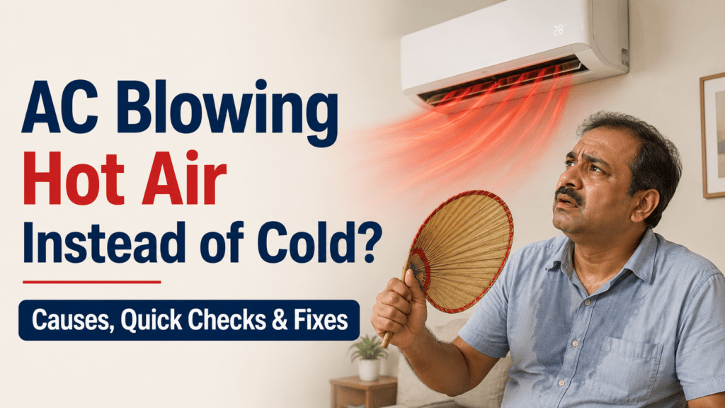 ac blowing hot air