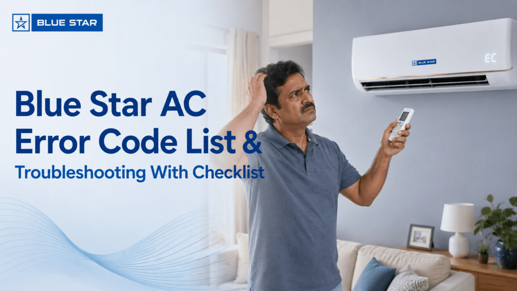 blue star ac errors