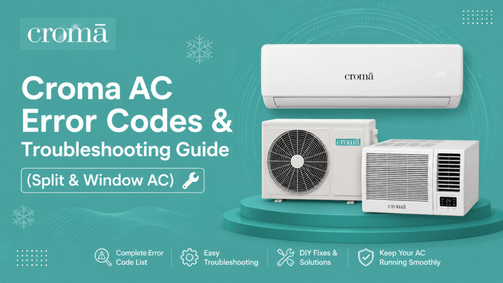 croma ac error codes