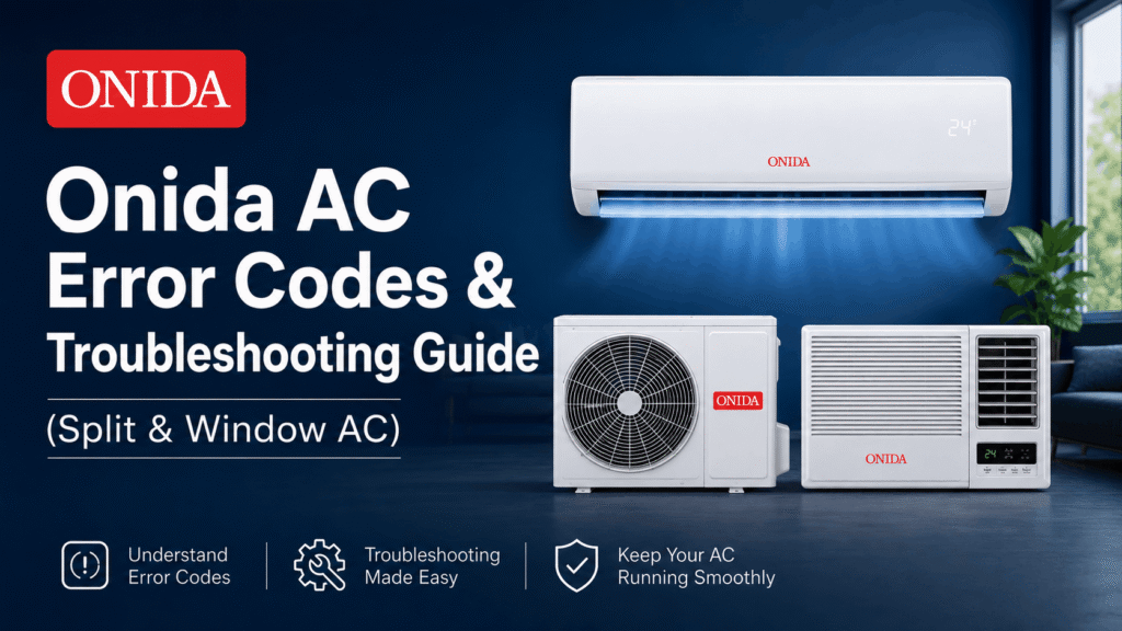 onida ac error codes