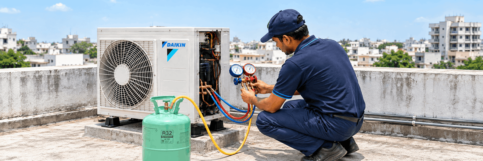 AC gas filling service
